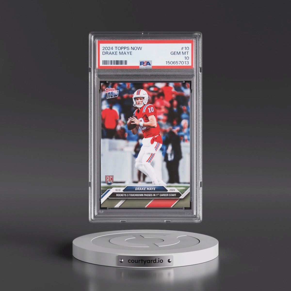2024 Topps Now #10 Drake Maye (PSA 10 GEM MINT)