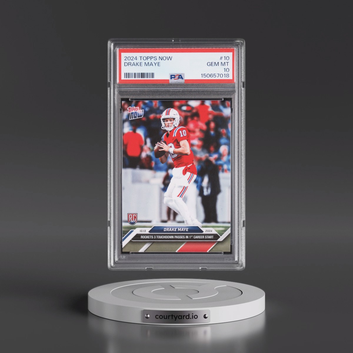 2024 Topps Now #10 Drake Maye (PSA 10 GEM MINT)
