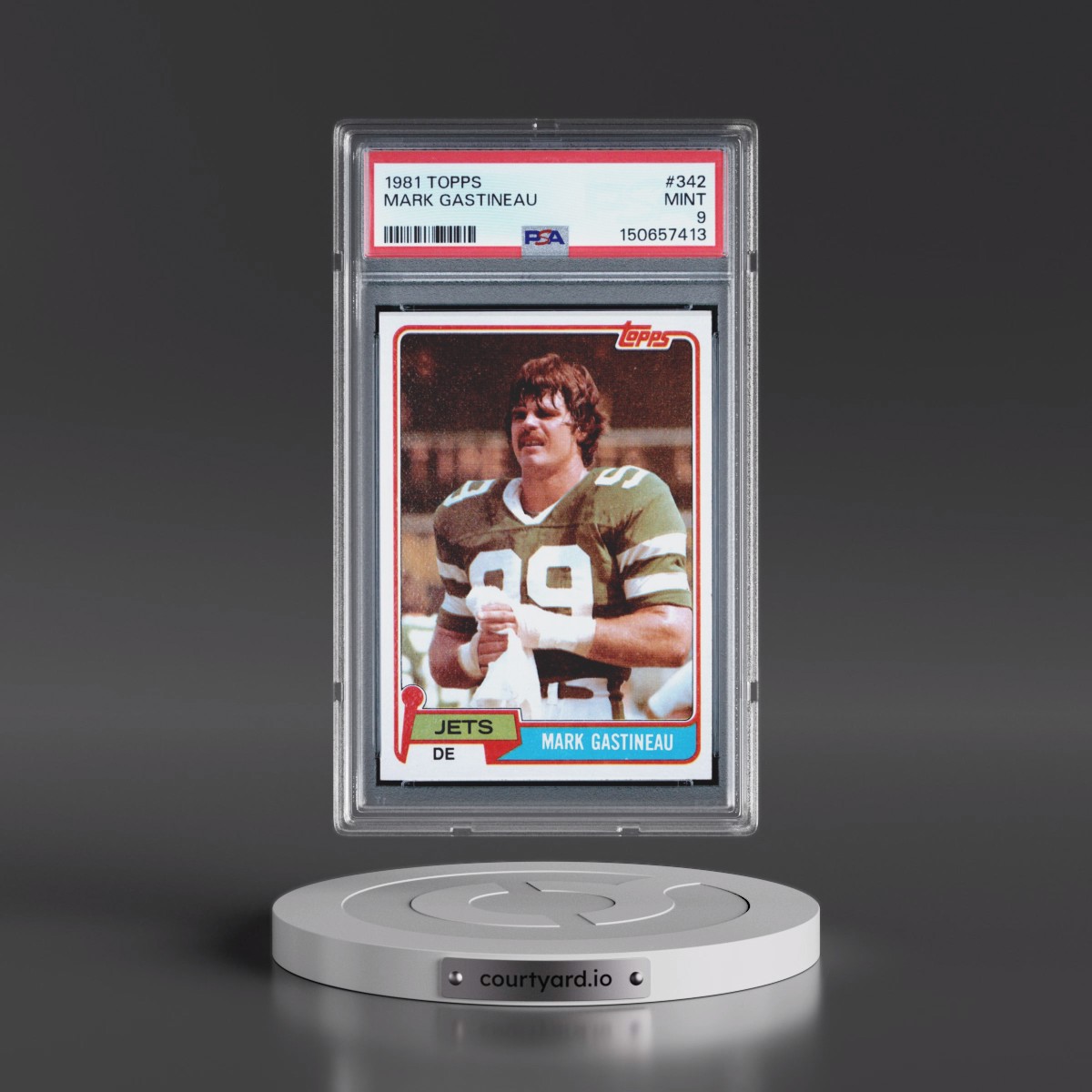 1981 Topps #342 Mark Gastineau (PSA 9 MINT)