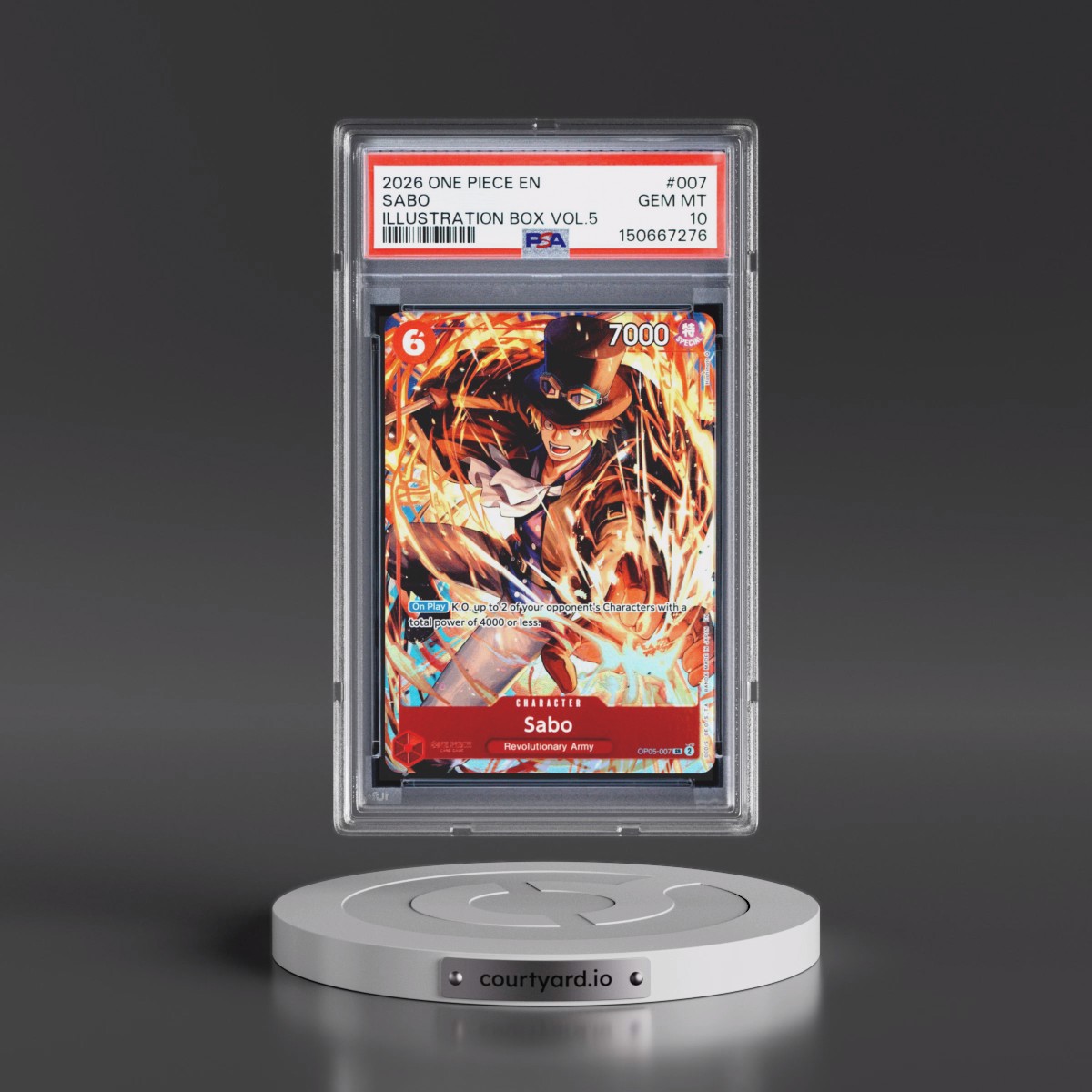 2026 One Piece Promos #007 Sabo - Illustration Box Vol.5 (PSA 10 GEM MINT)
