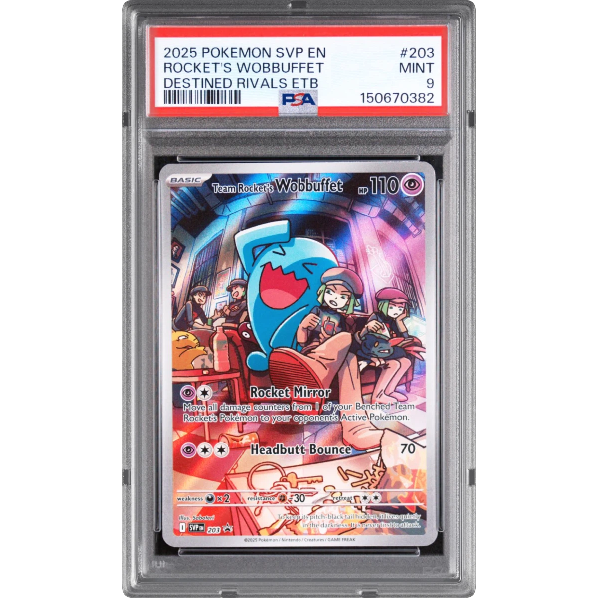 Pokémon Svp Team Rocket's Wobbuffet - Destined Rivals Elite