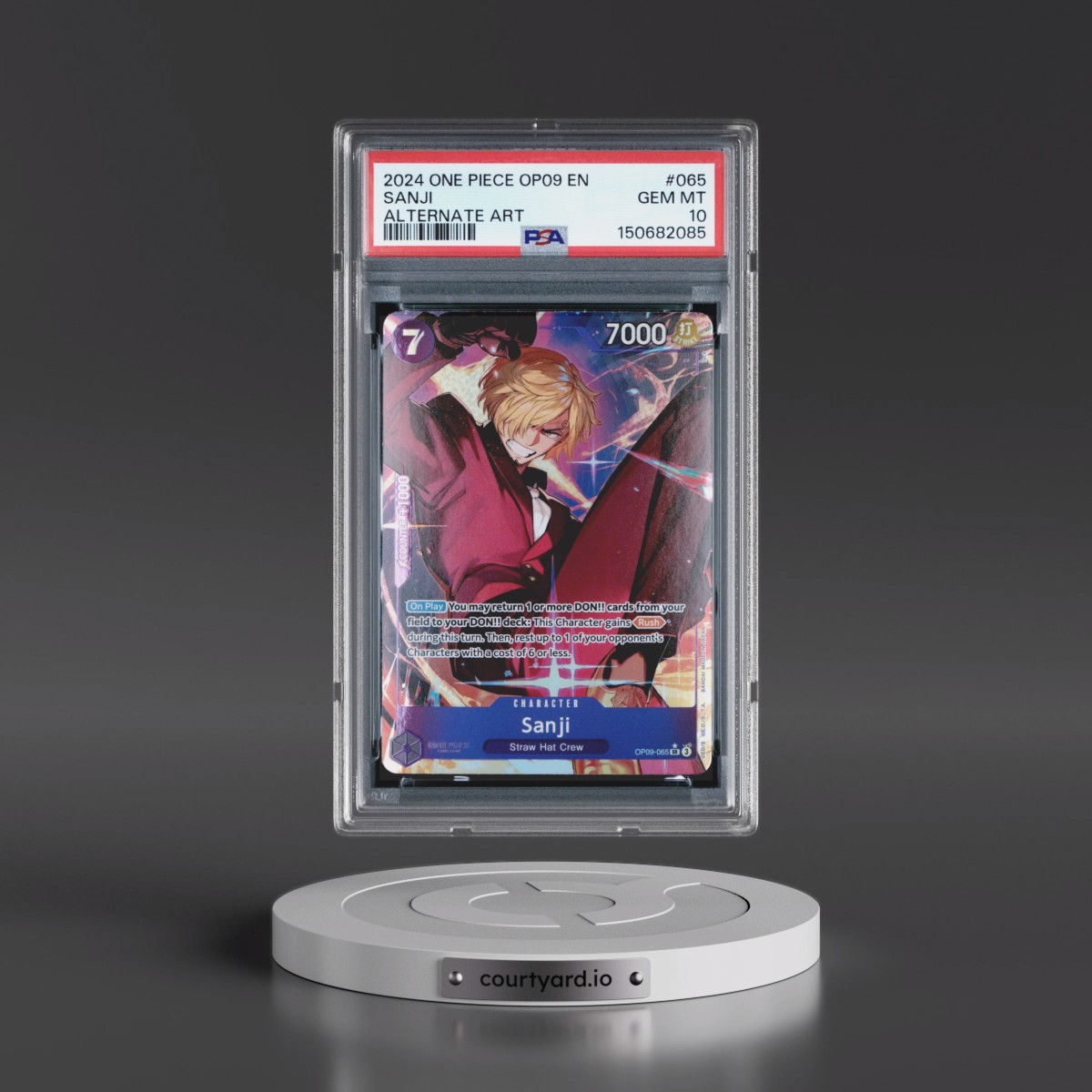 2024 One Piece OP09-Emperors in the New World #065 Sanji - Alternate Art (PSA 10 GEM MINT)