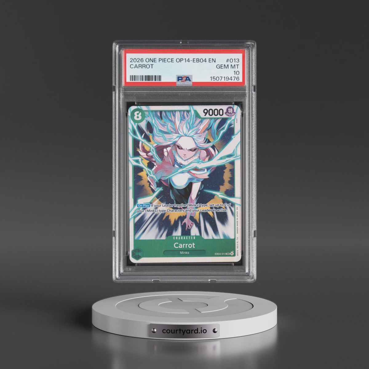 2026 One Piece OP14-EB04-the Azure Sea's Seven #013 Carrot (PSA 10 GEM MINT)
