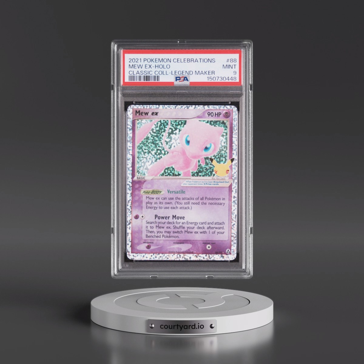 2021 Pokémon Celebrations Classic Collection #88 Mew EX - Holo Holo (PSA 9 MINT)