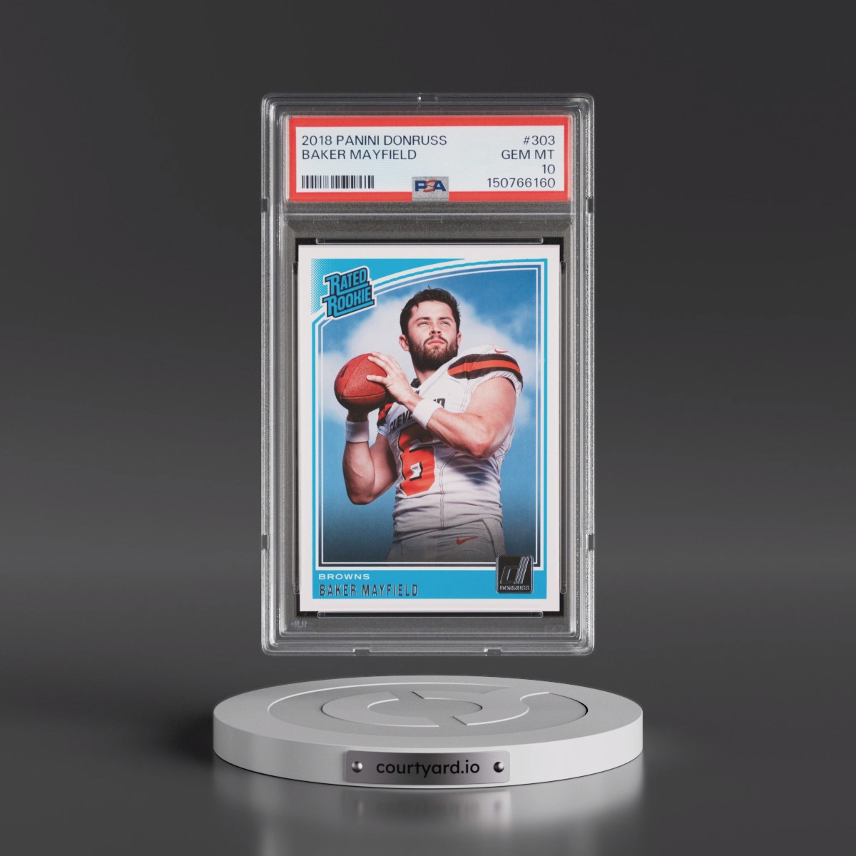2018 Panini Donruss #303 Baker Mayfield (PSA 10 GEM MINT)
