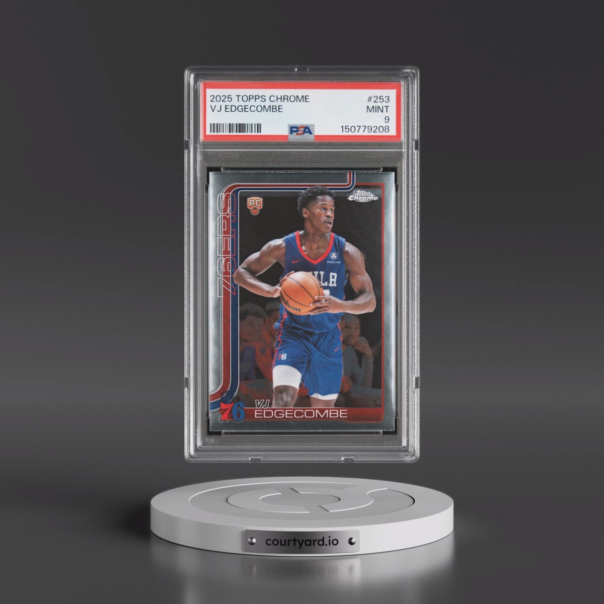 2025 Topps Chrome #253 VJ Edgecombe (PSA 9 MINT)