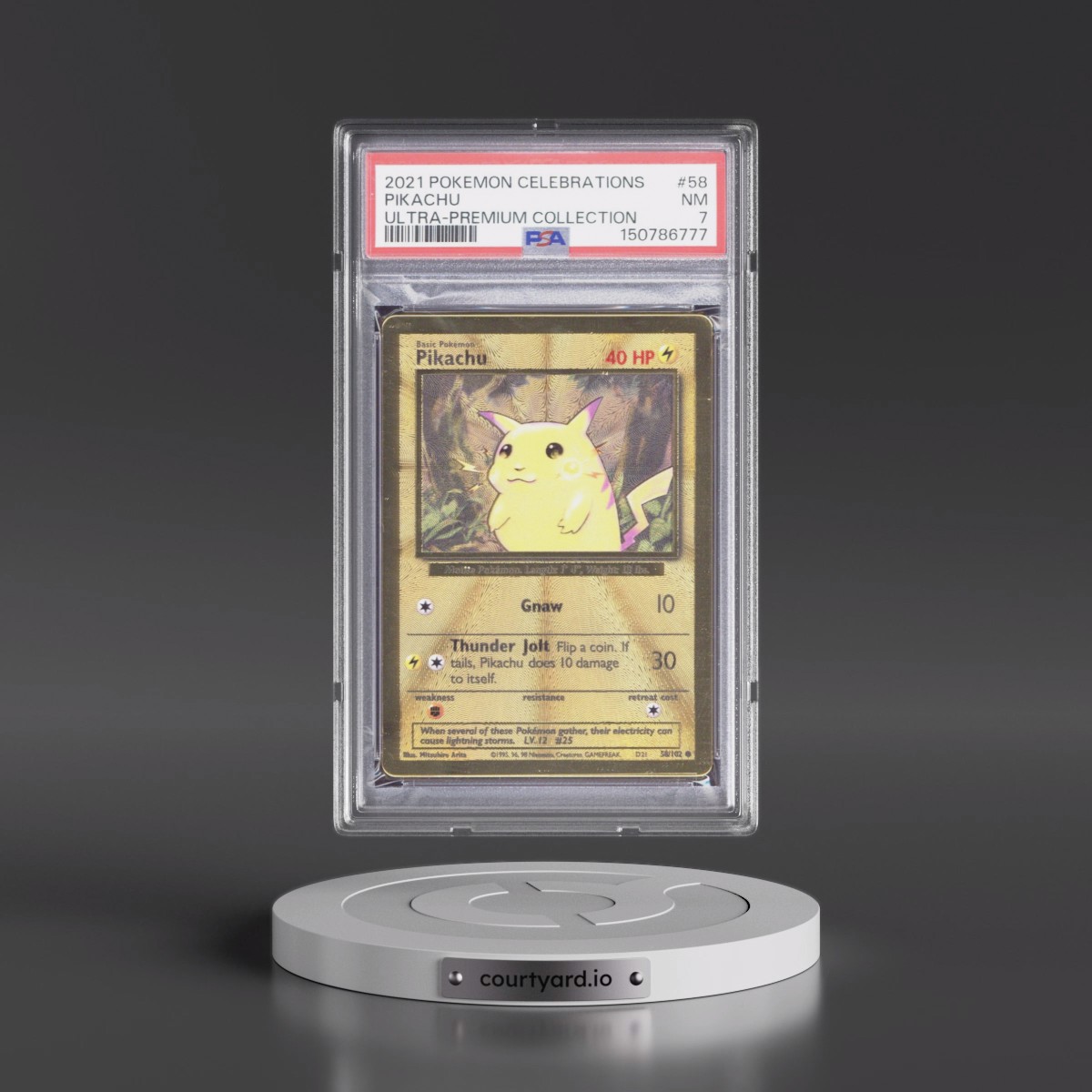 2021 Pokémon Celebrations Ultra-Premium Collection #58 Pikachu (PSA 7 NM)