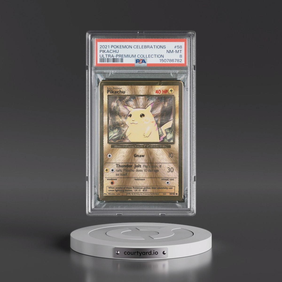 2021 Pokémon Celebrations Ultra-Premium Collection #58 Pikachu (PSA 8 NM-MT)