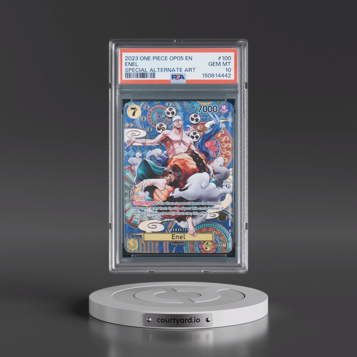 2023 One Piece Awakening of the New Era #100 Enel - Special Alternate Art (PSA 10 GEM MINT)