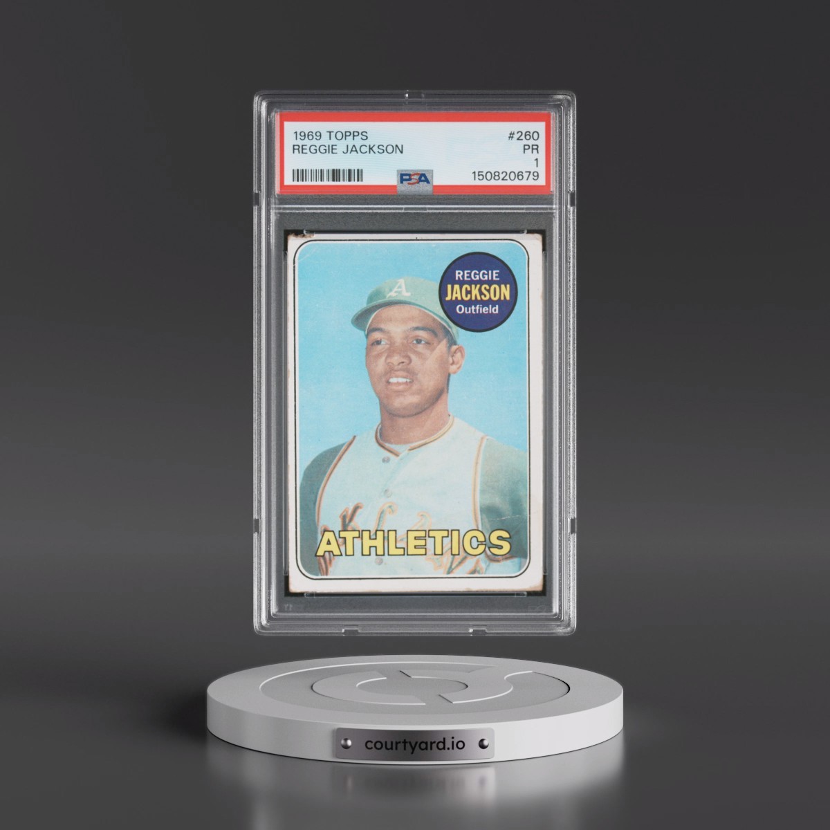 1969 Topps #260 Reggie Jackson (PSA 1 PR)