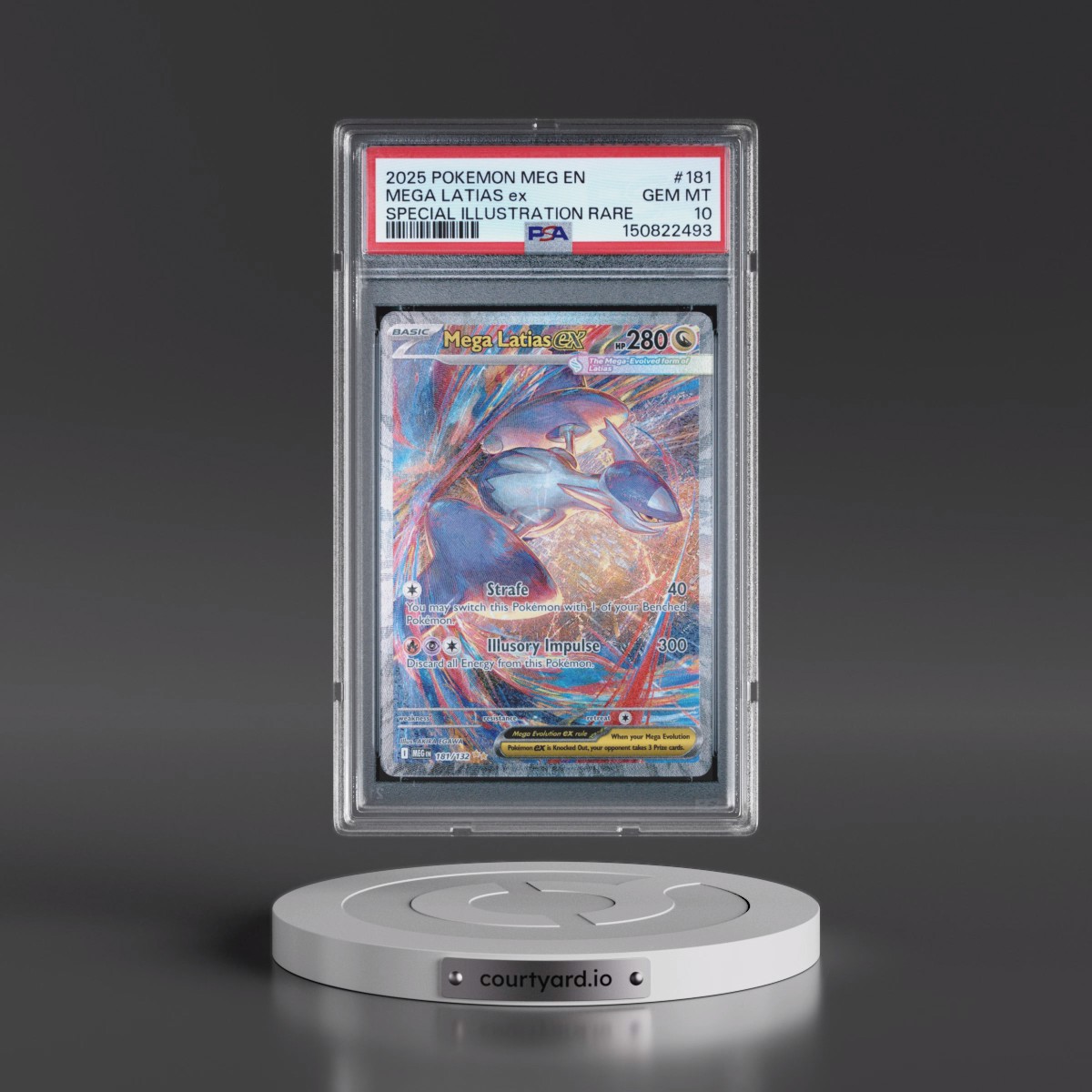 2025 Pokémon Meg EN-Mega Evolution #181 Mega Latias EX - Holo Special Illustration Rare (PSA 10 GEM MINT)