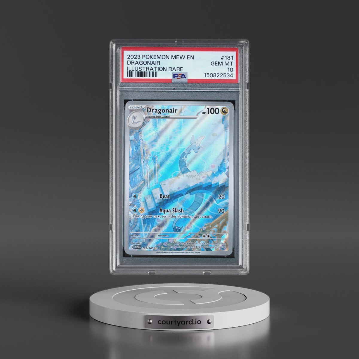 2023 Pokémon Mew EN-151 #181 Dragonair - Illustration Rare (PSA 10 GEM MINT)