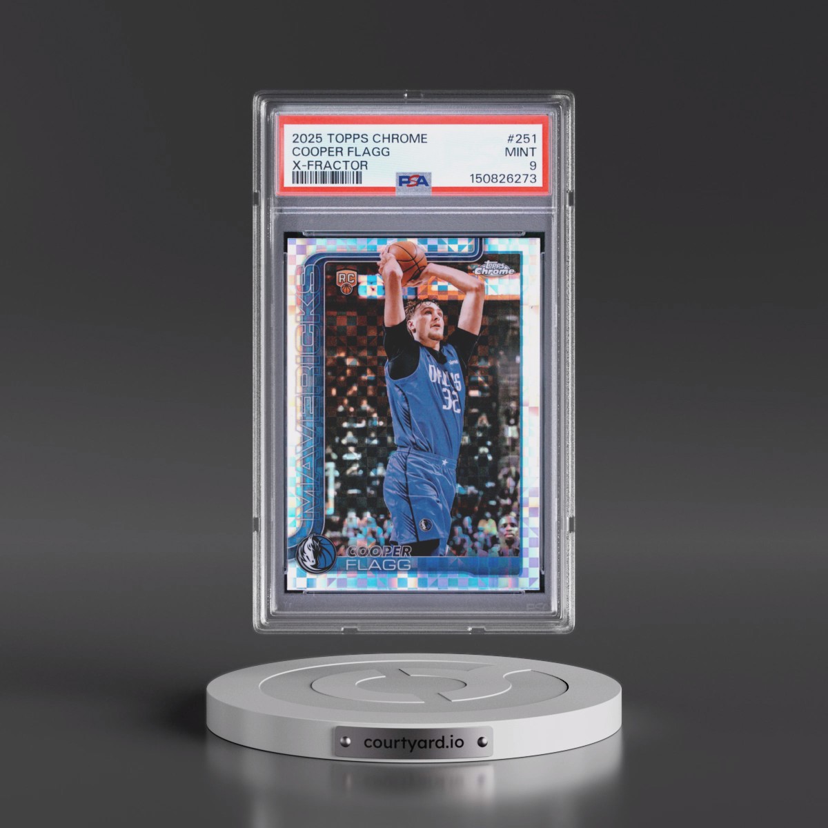 2025 Topps Chrome #251 Cooper Flagg - X-Fractor (PSA 9 MINT)
