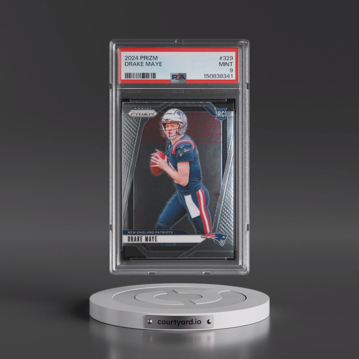 2024 Panini Prizm #329 Drake Maye (PSA 9 MINT)
