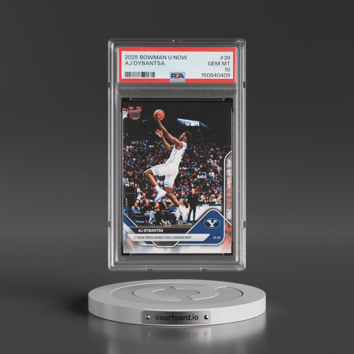 2025 Bowman U Now #39 AJ Dybantsa (PSA 10 GEM MINT)