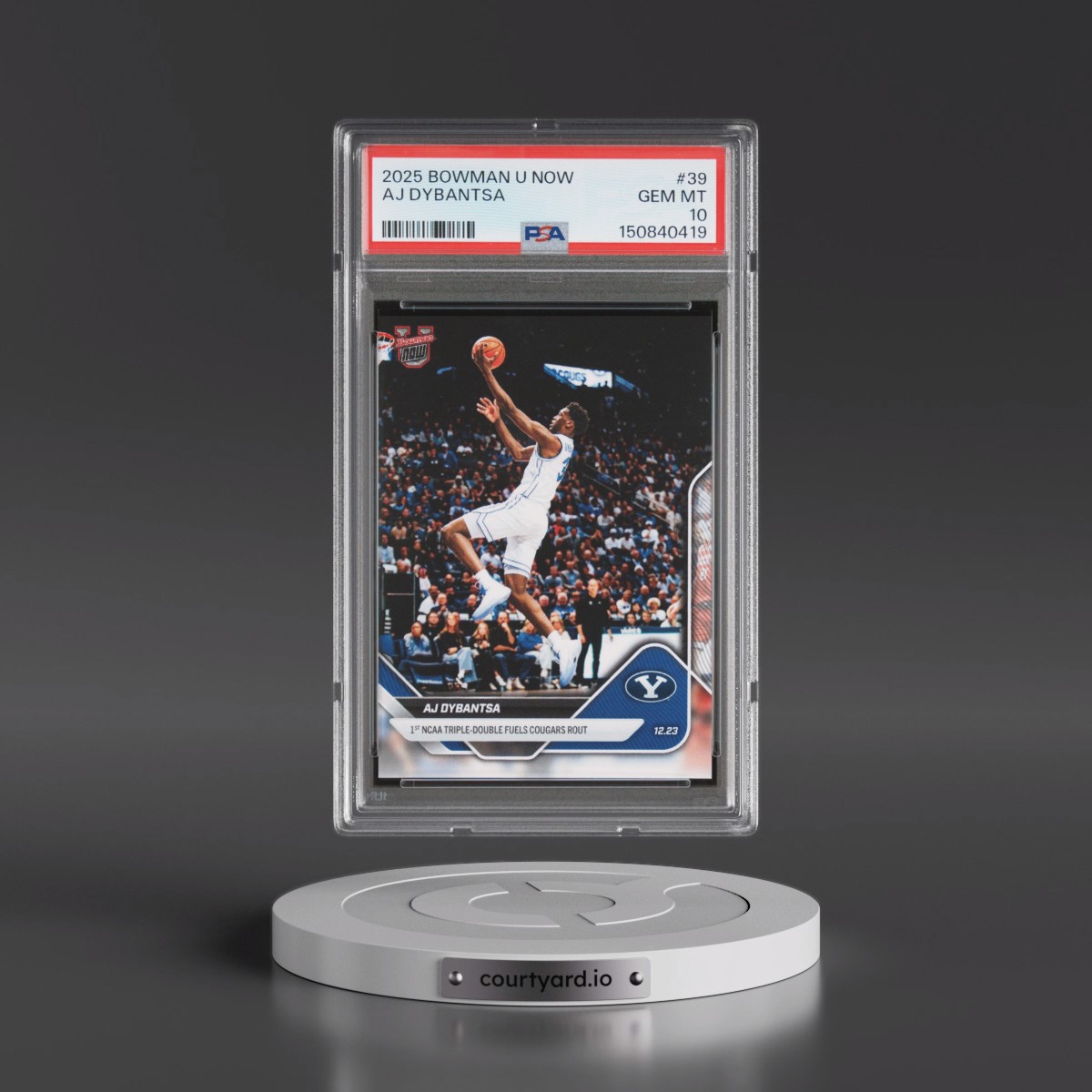 2025 Bowman U Now #39 AJ Dybantsa (PSA 10 GEM MINT)