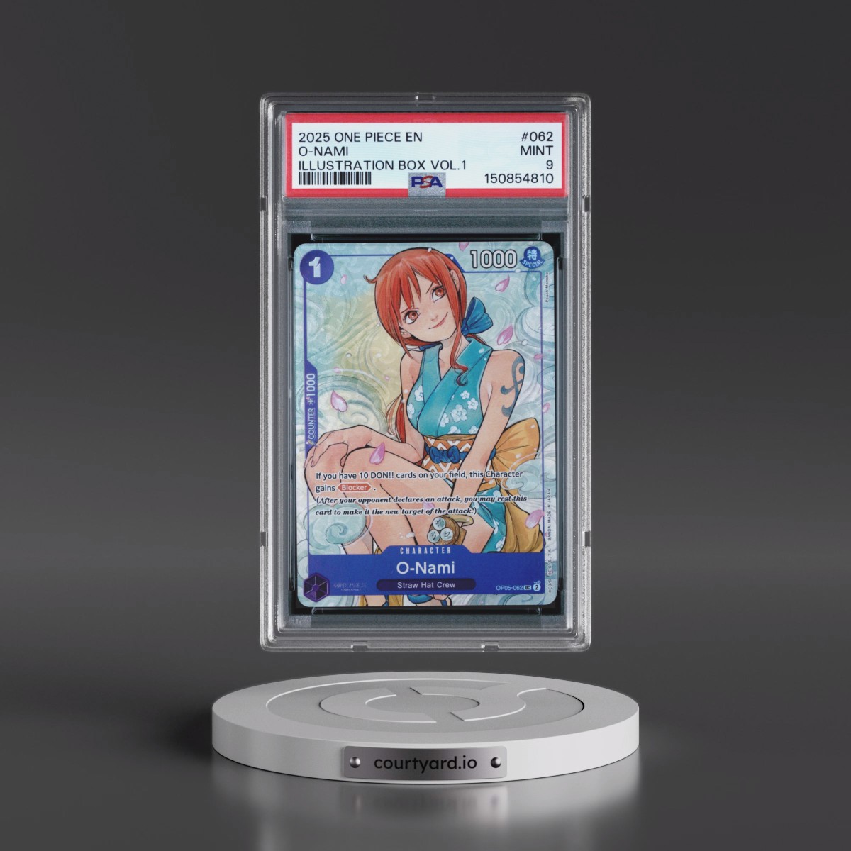 2025 One Piece Promos #062 O-Nami - Illustration Box Vol.1 (PSA 9 MINT)