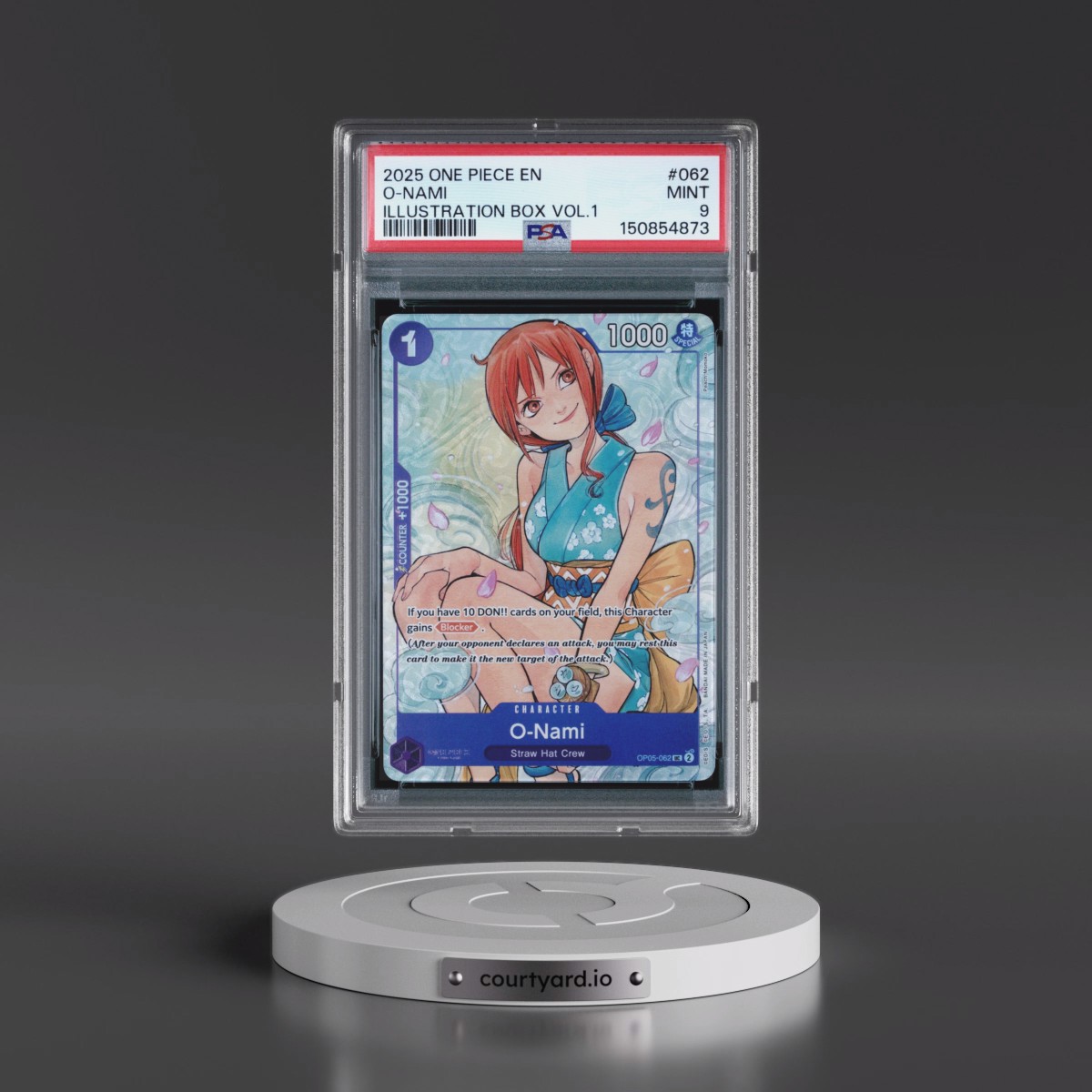 2025 One Piece Promos #062 O-Nami - Illustration Box Vol.1 (PSA 9 MINT)