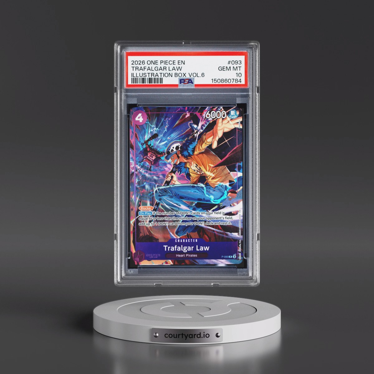 2026 One Piece Promos #093 Trafalgar Law - Illustration Box Vol.6 (PSA 10 GEM MINT)