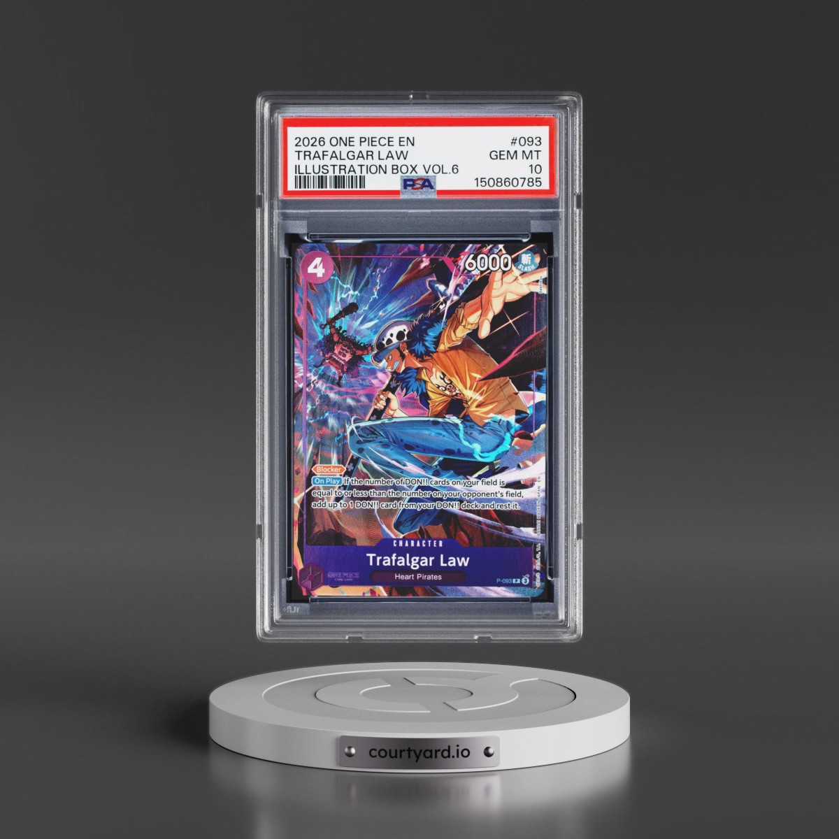 2026 One Piece Promos #093 Trafalgar Law - Illustration Box Vol.6 (PSA 10 GEM MINT)