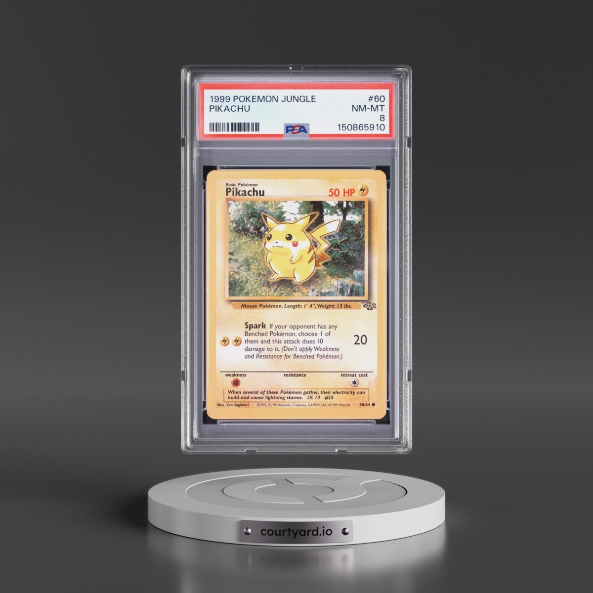 1999 Pokémon Jungle #60 Pikachu (PSA 8 NM-MT)