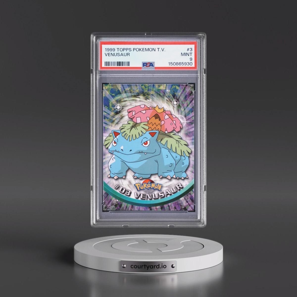 1999 Topps Pokémon TV #3 Venusaur (PSA 9 MINT)