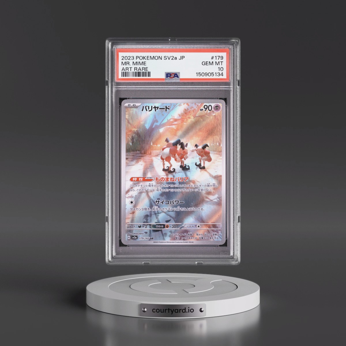 2023 Pokémon Sv2a-Pokémon 151 #179 Mr. Mime - Art Rare (PSA 10 GEM MINT)