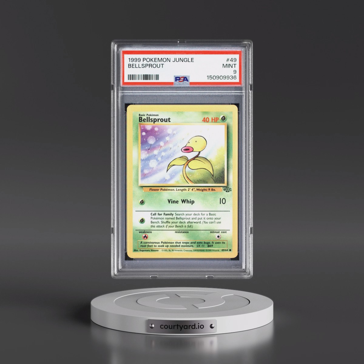 1999 Pokémon Jungle #49 Bellsprout (PSA 9 MINT)