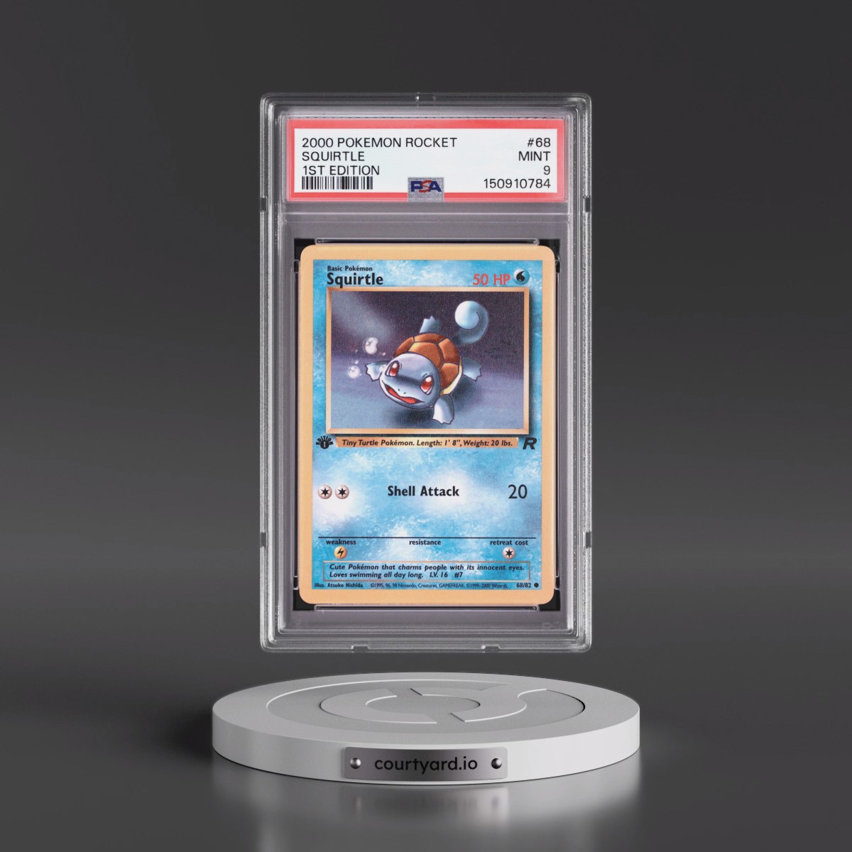 2000 Pokémon Rocket #68 Squirtle - 1st Edition (PSA 9 MINT)