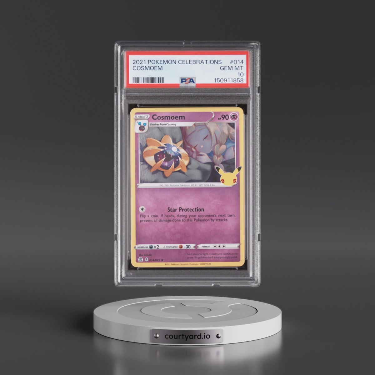 2021 Pokémon Celebrations #014 Cosmoem (PSA 10 GEM MINT)