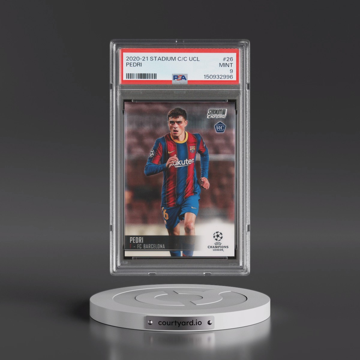 2020 Stadium Club Chrome UEFA Champions League #26 Pedri (PSA 9 MINT)