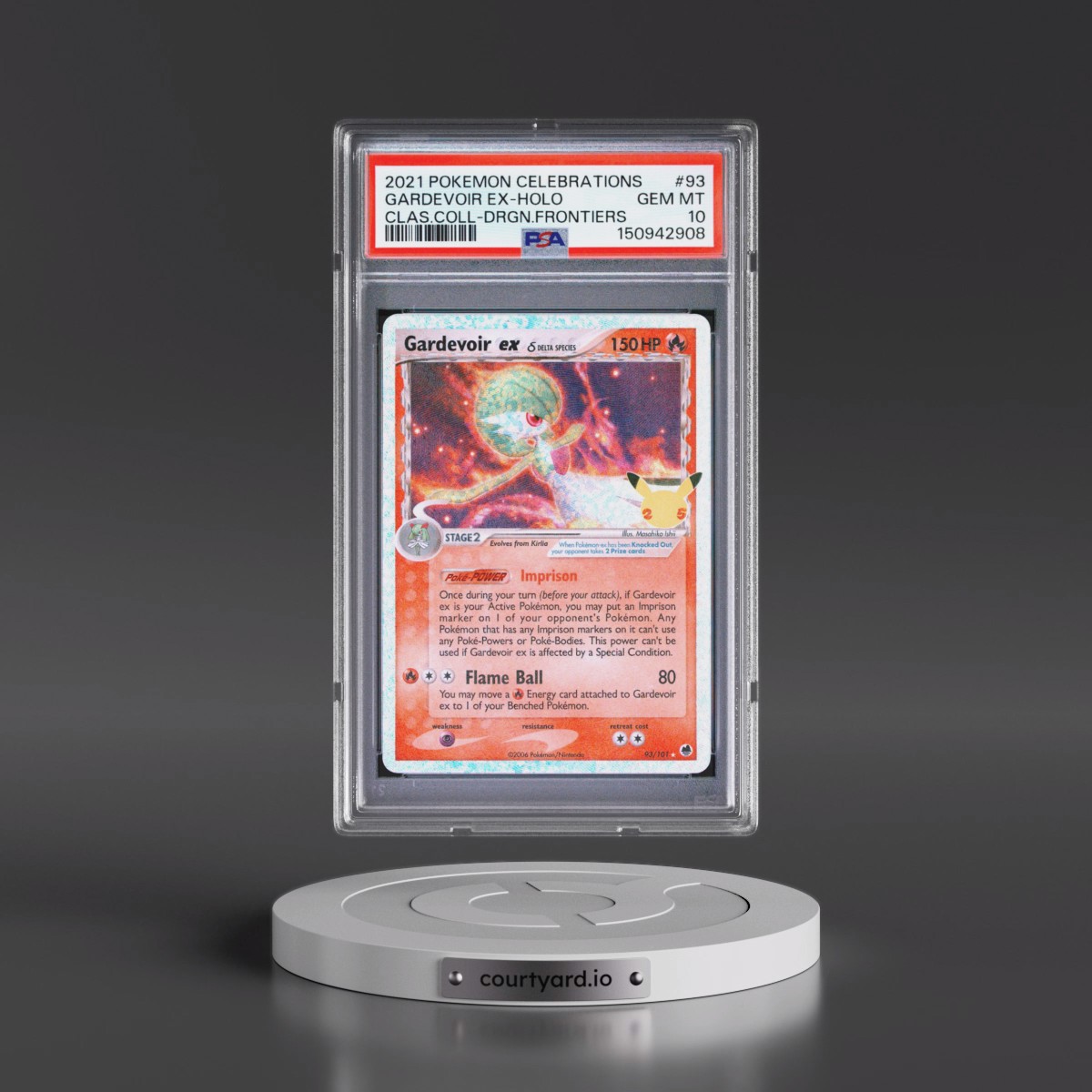 2021 Pokémon Celebrations Classic Collection #93 Gardevoir EX - Holo Holo (PSA 10 GEM MINT)