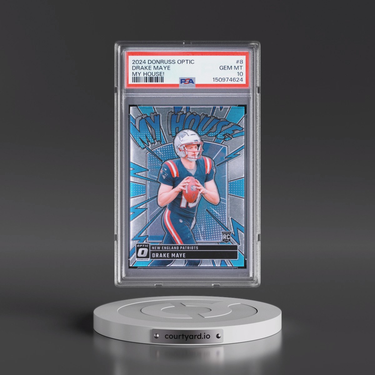 2024 Panini Donruss Optic My House! #8 Drake Maye (PSA 10 GEM MINT)
