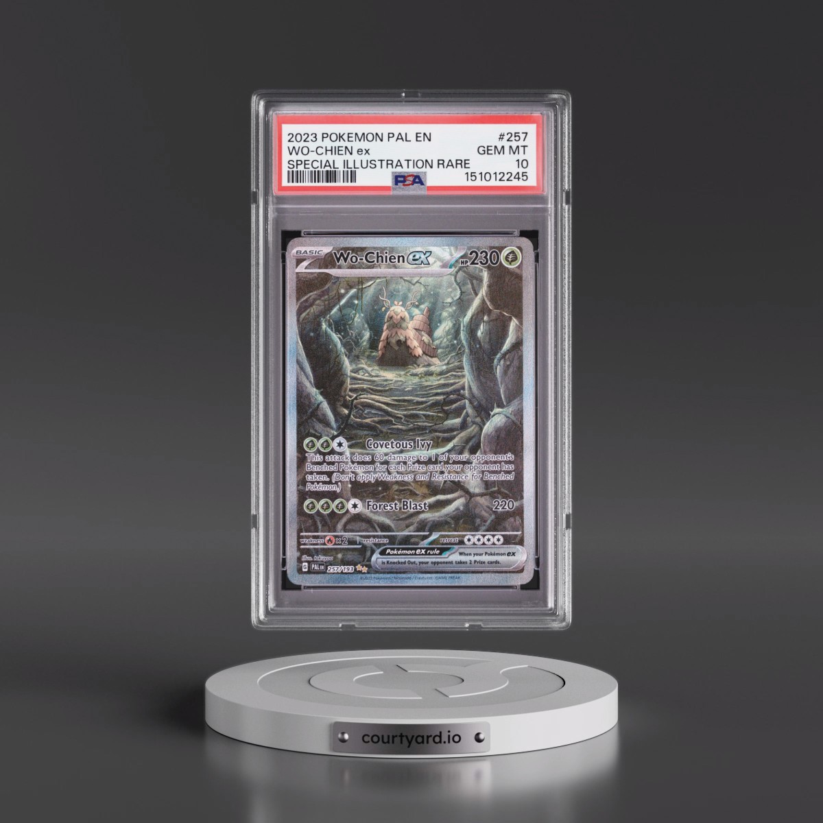 2023 Pokémon Pal EN-Paldea Evolved #257 WO-Chien EX - Holo Special Illustration Rare (PSA 10 GEM MINT)