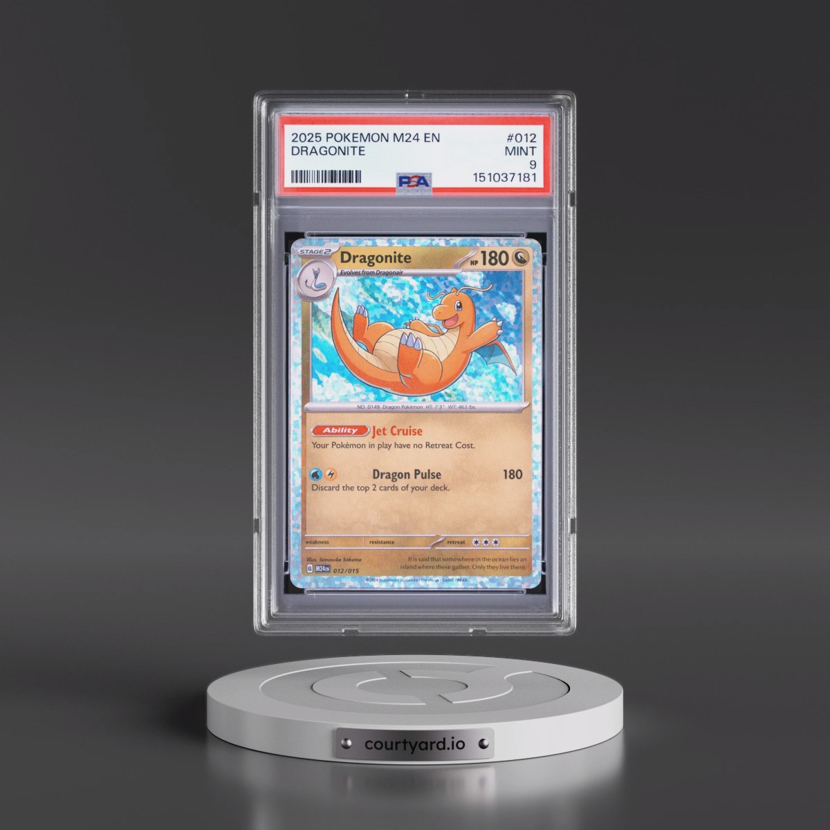 2025 Pokémon M24 EN-Mcdonald's Collection #012 Dragonite (PSA 9 MINT)