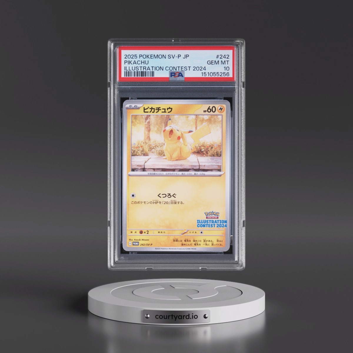 2025 Pokémon SV-P Promo #242 Pikachu - Illustration Contest 2024 (PSA 10 GEM MINT)