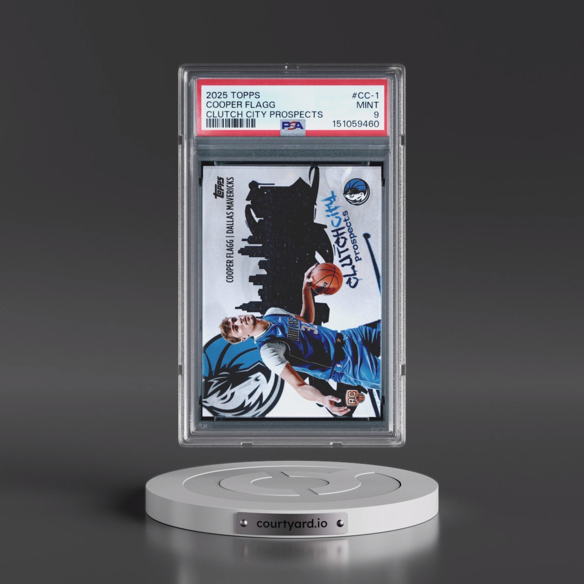 2025 Topps Clutch City Prospects #CC-1 Cooper Flagg (PSA 9 MINT)