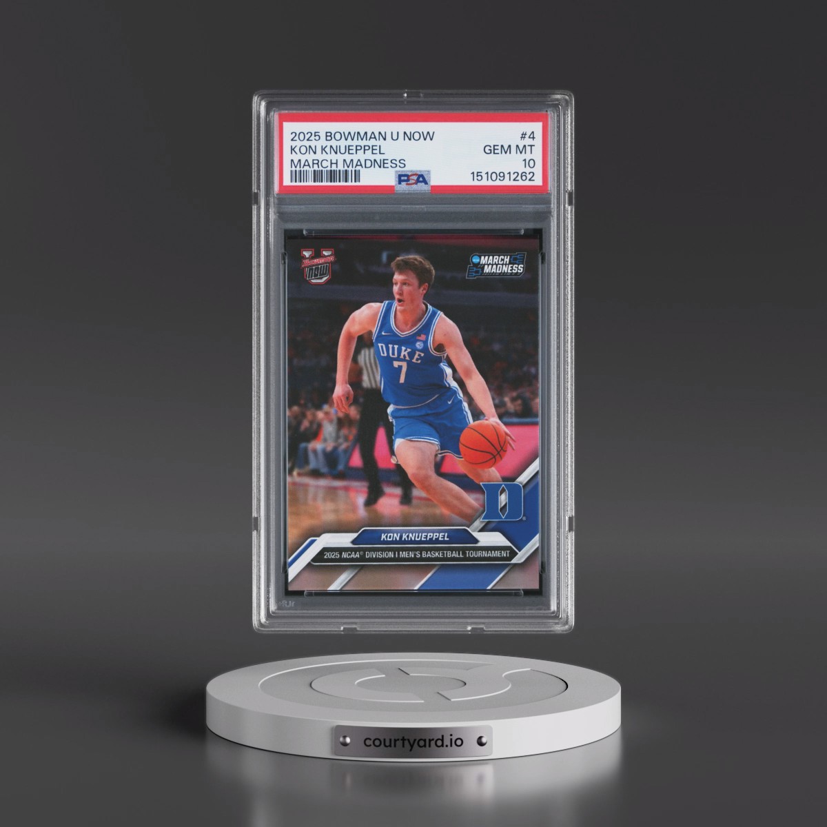 2025 Bowman U Now March Madness #4 Kon Knueppel (PSA 10 GEM MINT)