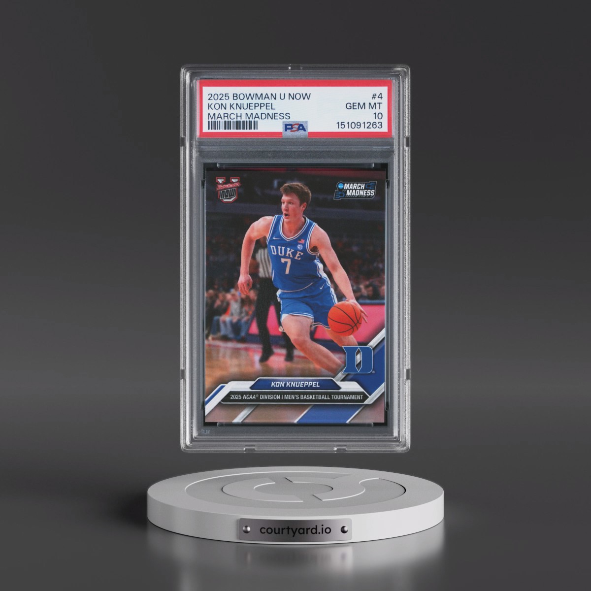 2025 Bowman U Now March Madness #4 Kon Knueppel (PSA 10 GEM MINT)