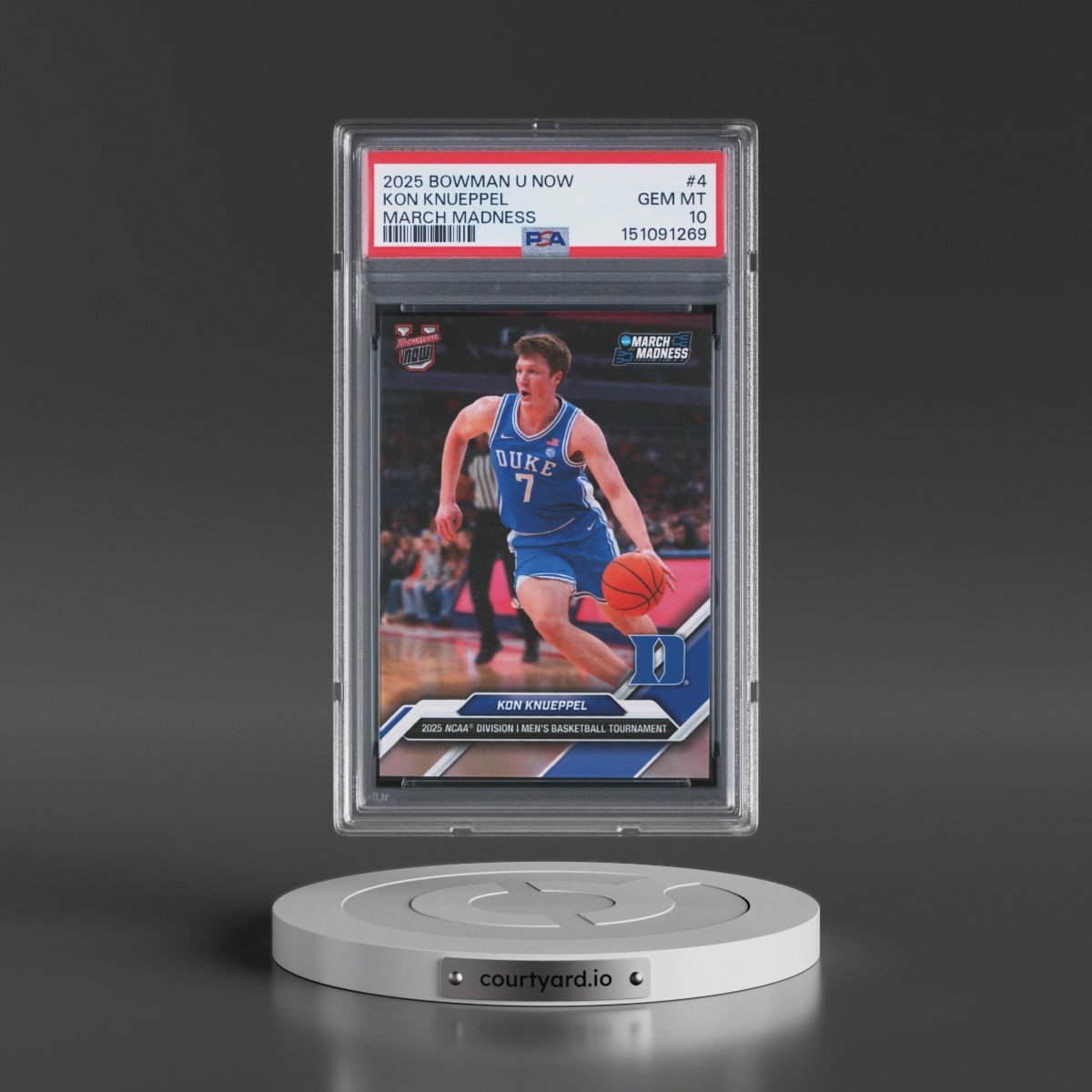 2025 Bowman U Now March Madness #4 Kon Knueppel (PSA 10 GEM MINT)