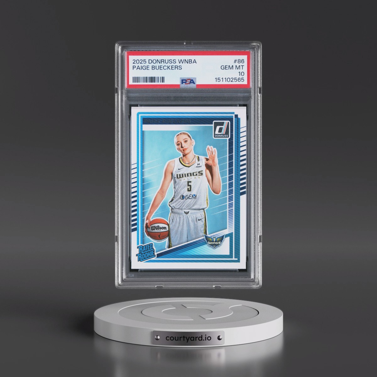 2025 Panini Donruss WNBA #86 Paige Bueckers (PSA 10 GEM MINT)