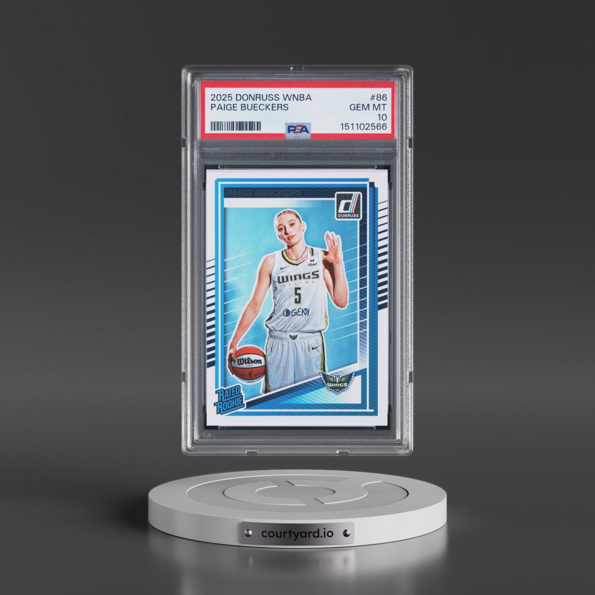 2025 Panini Donruss WNBA #86 Paige Bueckers (PSA 10 GEM MINT)