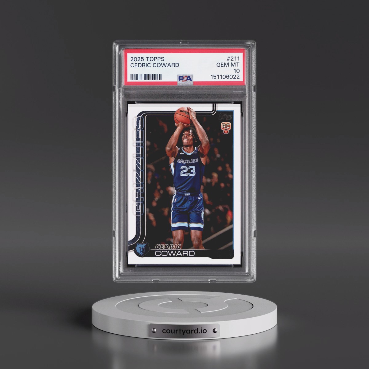 2025 Topps #211 Cedric Coward (PSA 10 GEM MINT)