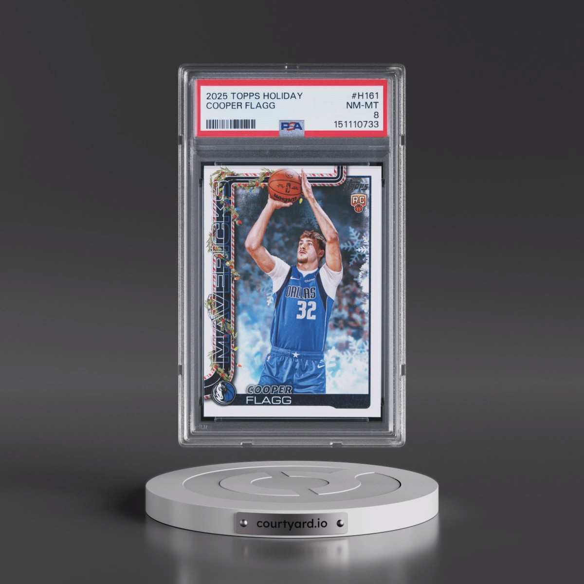 2025 Topps Holiday #H161 Cooper Flagg (PSA 8 NM-MT)