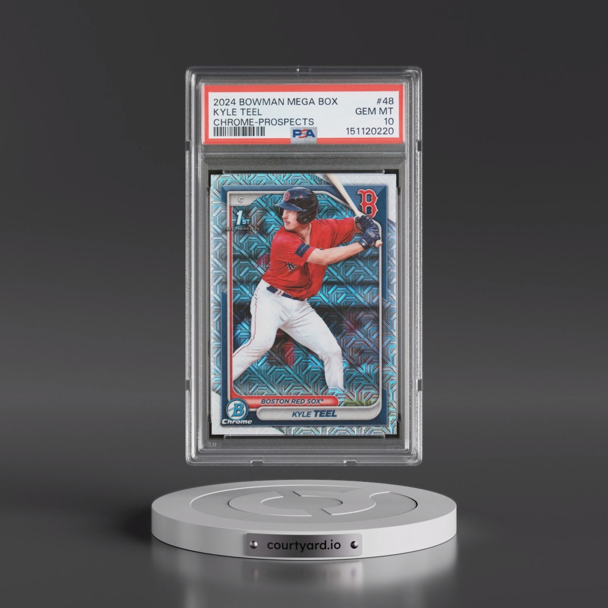 2024 Bowman Mega Box Chrome Prospects #48 Kyle Teel (PSA 10 GEM MINT)