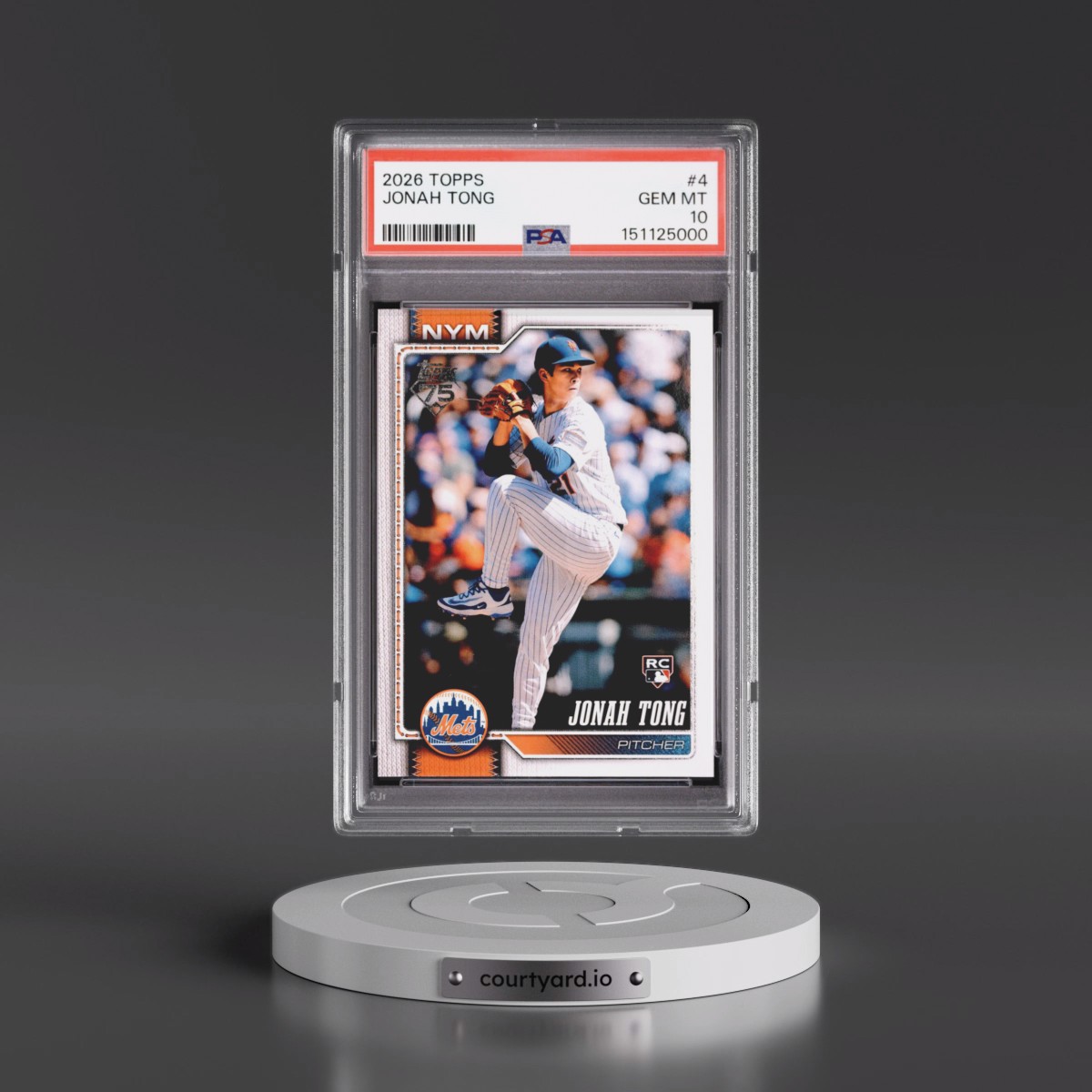 2026 Topps #4 Jonah Tong (PSA 10 GEM MINT)