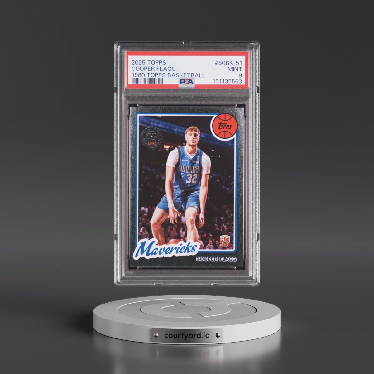 2025 Topps 1980-81 Topps Basketball #80BK-51 Cooper Flagg (PSA 9 MINT)