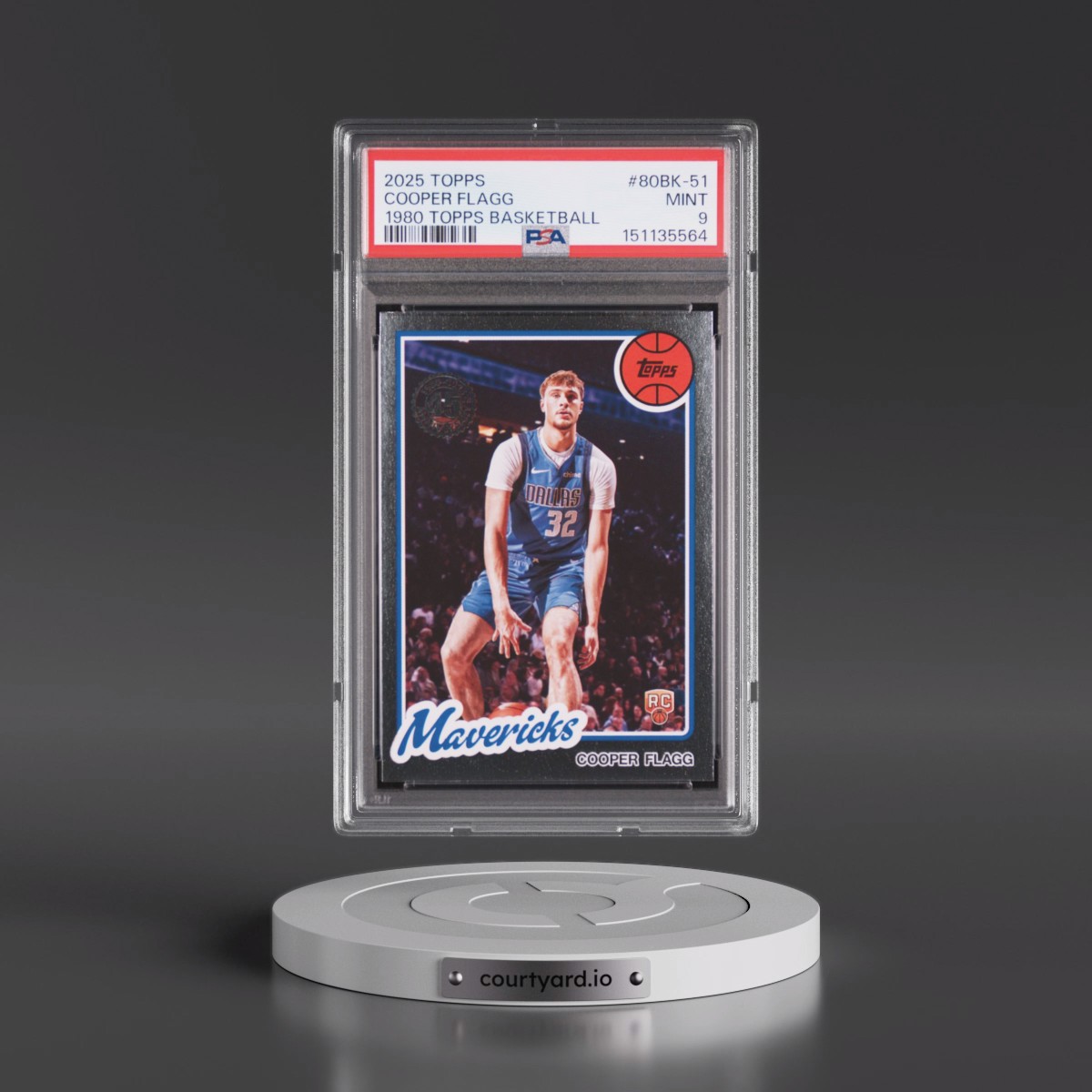 2025 Topps 1980-81 Topps Basketball #80BK-51 Cooper Flagg (PSA 9 MINT)