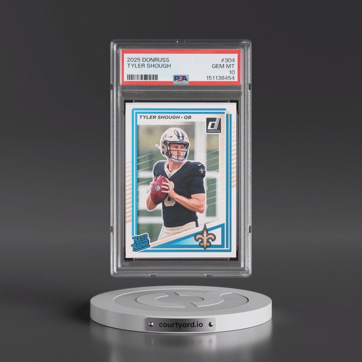 2025 Panini Donruss Tyler Shough #304 PSA 10