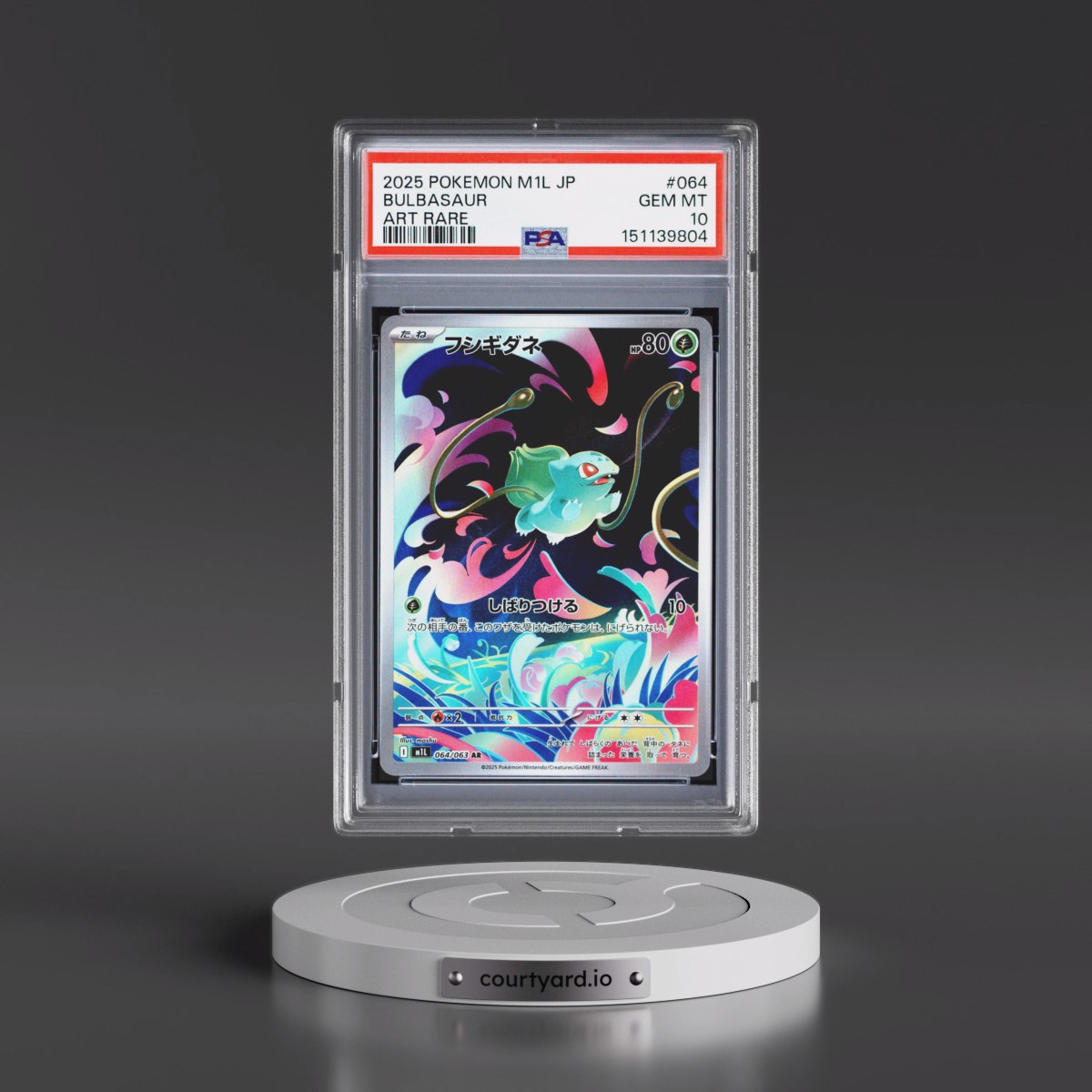 2025 Pokémon M1l-Mega Brave #064 Bulbasaur - Art Rare (PSA 10 GEM MINT)